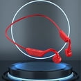 thumbnail image 2 of openpig Bluetooth Headset, Bone Conduction Headphones, Bluetooth 5.0 Open Ear Headphones, Wireless Headphones 11H Playtime, Sport Headphone Suitable for Running,Cycling, Outdoor Sports Red, 2 of 3