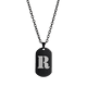 thumbnail image 3 of Collar Hombre de Inicial Letra A LUCKMAN, Acero Inoxidable Color Negro, Modelo Dylan negro UNITALLA, 3 of 7