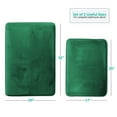 thumbnail image 4 of Nestl Set of 2 Absorbent Memory Foam Bath Mat Bathroom Rugs, Hunter Green, Large Size 20"x32" Small Size 17”x24”, 4 of 8