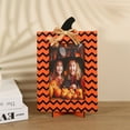 thumbnail image 1 of Pumpkin Shaped Picture Frame Halloween Photo Frame Ornament Pumpkin Shape Wooden Photo Frames For Halloween Or Fall Décor Photo Tabletop & Wall Display Hanging Display, 1 of 9