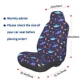 thumbnail image 3 of Wukai Cute Shark Full Set Car Seat Covers with Soft Padding Universal Auto Front Seats Protector and Cushion Mat, 3 of 5