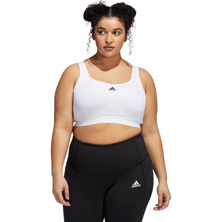 adidas Womens Tlrd Move Training High-Support Sports Bra Size 1X Color White