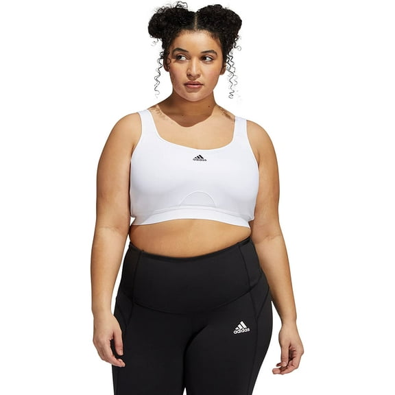 adidas Womens Tlrd Move Training High-Support Sports Bra Size 1X Color White