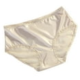 thumbnail image 2 of uublik Women's Briefs High Waist Breathable Briefs Soft Underpants Ladies Stretch Panties High Waisted Underwear for Women White, 2 of 2
