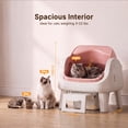thumbnail image 5 of PetPivot AutoScooper 12 Self Cleaning Cat Litter Box, Automatic Litter Box with Open Top, Safety Sensors, Anti-Pinch, Easy Step, Pink, 5 of 9