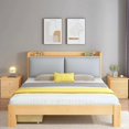 thumbnail image 2 of Modern Luxury Loft Bed Children Single Kawaii Wood King Size Bed Frame Nordic Cheap Adults Cama Plegable Furnitures For Bedroom My Lux Decor Round, 2 of 15