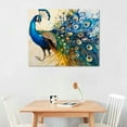 thumbnail image 2 of ARISTURING Watercolor Peacock Beautiful Feather Canvas Wall Art Aesthetic Peacocks Lovers Picture Wall Decor HD Peacock Prints Modern Artwork for Home Living Room Bedroom Bathroom, 2 of 6