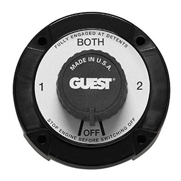 Interruptor selector de baterías marino Guest 2110A con soporte universal