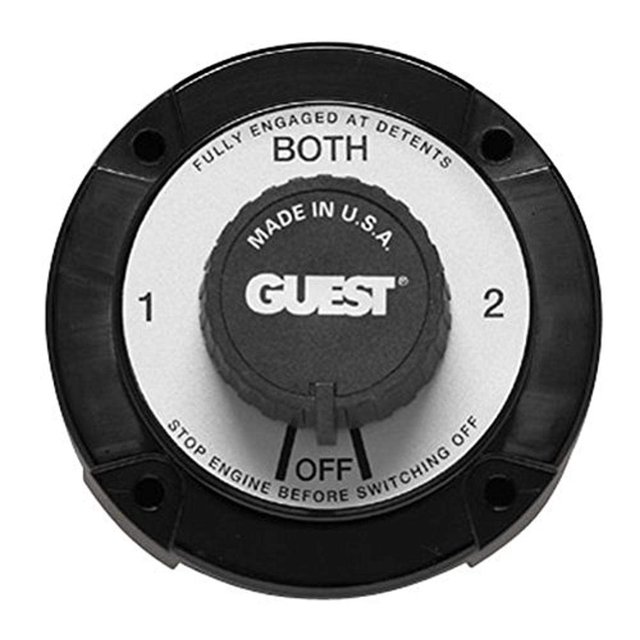 Interruptor selector de baterías marino Guest 2110A con soporte universal