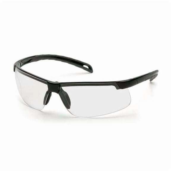 Ever-Lite(R), Safety Glasses, Anti-Fog & Anti-Scratch, Clear Lens, Black Frame