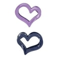thumbnail image 3 of No Boundaries Heart Hair Claw Clip Set, 2-Piece, Women’s, 3 of 3