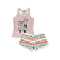 thumbnail image 3 of LazyOne Matching Pajamas for Women, Cute Pajama Shorts and Tank Top Set (No Probllama, Small), 3 of 7