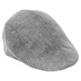 thumbnail image 1 of Gorra plana unisex, gorra de repartidor, gorra con visera, gorra de béisbol, gris (1 unidad), 1 of 7