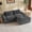 Dark Gray, variant on MAYEERTY Green Chenille Modular Ottoman Sofa, 300lbs Spring Support Flexible Footrest for Living Room Apartment