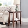 thumbnail image 3 of Leick Home 10405 Delton Narrow End Table with Shelf, Sienna, 3 of 14