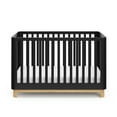 thumbnail image 4 of Storkcraft Santos 3-in-1 Convertible Baby Crib, Black with Natural, 4 of 17