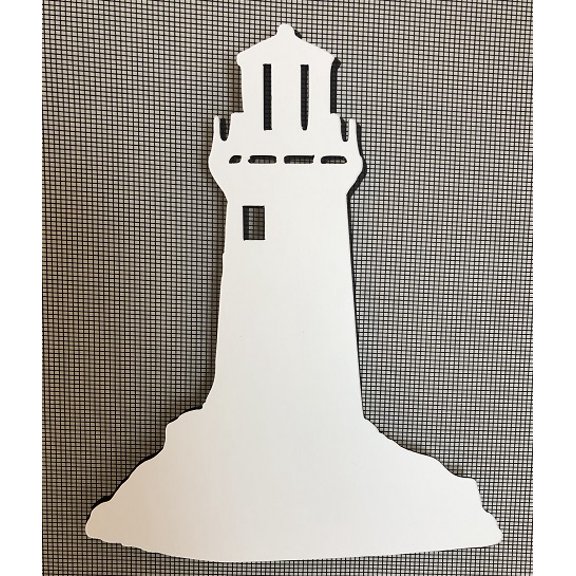 DCentral Lighthouse II Flexible Screen Magnet Double-Sided. Bright White-Easier to See Day & Night. Decorative. Helps to Stop Walking into Screens, Covers Small Tears in Screens Size 5.3" x 6.6".0"