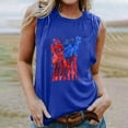 thumbnail image 2 of EINCcm Women American Flag Print Tank Tops USA Stars Stripes Patriotic T Shirt Summer Loose Vest Tees, 2 of 4