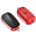 thumbnail image 1 of Mini Solcellsladdare Powerbank Bärbar Nyckelring Powerbank Kompatibel med Mobiltelefon 1200mAh, 1 of 5