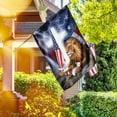 thumbnail image 2 of Lion And Lamb Cross American Flag - Garden Flag (11.5" x 17.5"), 2 of 9