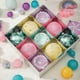 thumbnail image 2 of Maca yellow green 8cm specifications Christmas decoration holiday scene layout Christmas tree ornaments dress up handmade diy Maca Christmas ball, 2 of 4