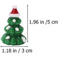 thumbnail image 5 of 12pcs Christmas Miniature Ornaments Kit Resin Snowmen Reindeer Santa Clause Xmas Tree for Crafts Snow Globes Fairy Garden Dollhouse Decoration, 5 of 5