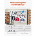 thumbnail image 4 of Slat Wall Paneling 8x4 ft, PVC White Garage Slatwall - 32ft² Modular Storage System, 4 of 9