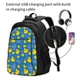 thumbnail image 2 of Naloa Rubber Duck Print Business Laptop Backpack,Laptop Bag Rucksack with USB Charging Port, Daypack for Work College Computer Men Women, 2 of 7