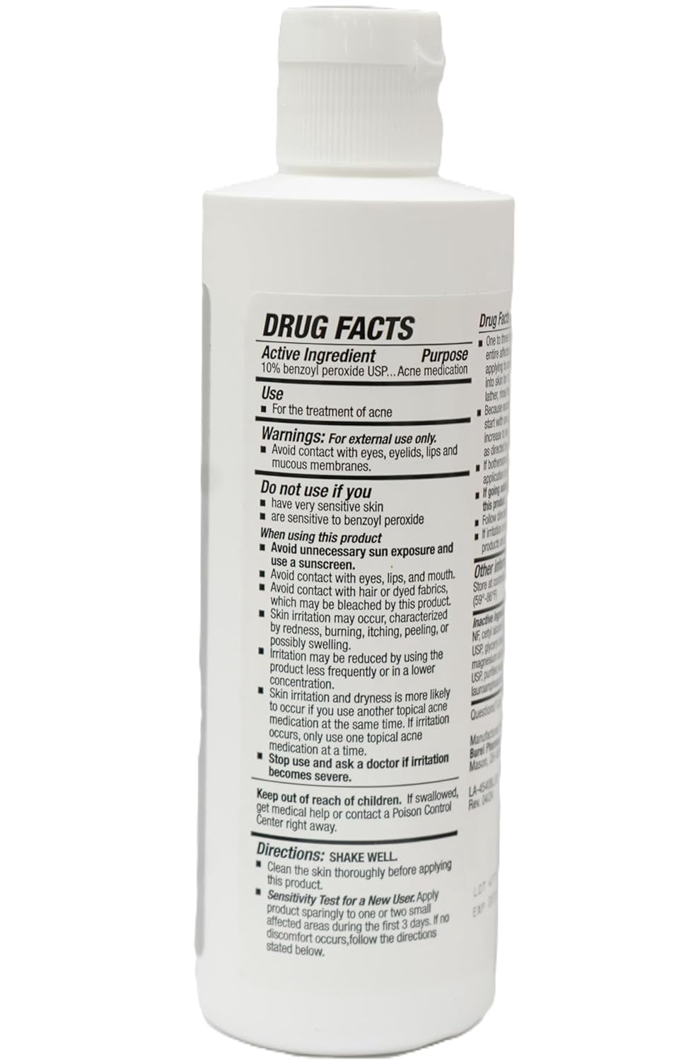 Burelpharma Benzoyl peroxide topical wash 10%