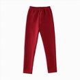 thumbnail image 6 of Gibobby Kids Baby Girls Leggings Footless Soft Skinny Thin Leggings Toddler Girls Solid Stretch Trousers(18-24 Months,Wine), 6 of 7