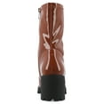 thumbnail image 4 of Journee Womens Icelyn Flexible Patent Vegan Leather Square Toe Booties, 4 of 10