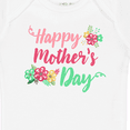 thumbnail image 4 of Inktastic Happy Mothers Day with Flowers Boys or Girls Baby Bodysuit, 4 of 5