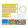 thumbnail image 1 of HILABEE 50 Pieces Rhinestones Storage Bag Small Beads Organizer Multipurpose Packaging Pouch Clear Window Container Self Sealing Bags Gold, 1 of 9