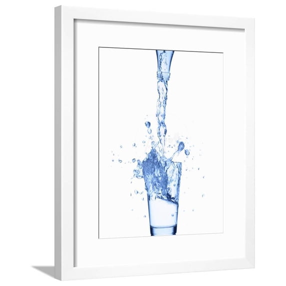 Pouring Water from a Bottle into a Glass, Framed Art Print Wall Art by Kr?ger and Gross Sold by Art.Com