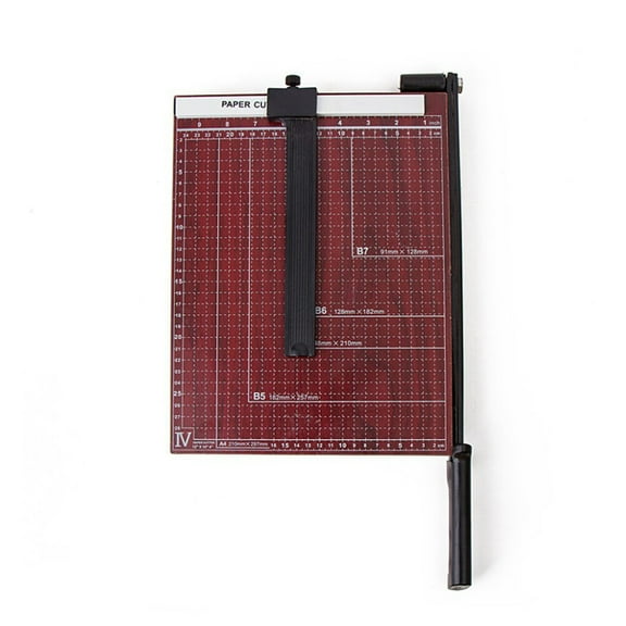 unbranded Paper Cutter A4 Paper Trimmer Photo Guillotine Craft Machine with Heavy Duty Gridded Base Capacity for Home Office