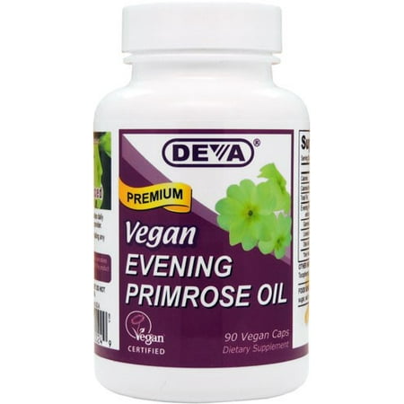 DEVA Vegan Vitamins Vegan Evening Primrose Oil Vcaps, 90 Count