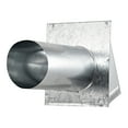thumbnail image 3 of Lambro 6-In. 26-Gauge Galvanized Steel Wall Exhaust Hood Bath Vent with Damper, Wire Mesh Screen, and 11-In. Pipe, 3460GMS-11, 3460GMS-11, 3 of 5
