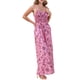 thumbnail image 1 of INSPIRAR CHIC Mono Casual de Verano para Mujeres con Flores Sin Mangas, Pantalones Anchos con Fruncido, Mono Boho, Overoles XL Rosa, 1 of 6