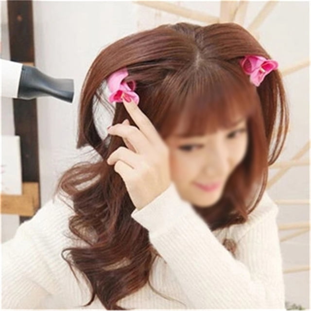 Pinces à Cheveux Volumisantes, Rouleaux de Curling, Accessoires en Plastique Lavables et Réutilisables, 10 Pcs