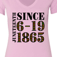 thumbnail image 4 of Inktastic Juneteenth Since 6-19-1865 Women's V-Neck T-Shirt, 4 of 5