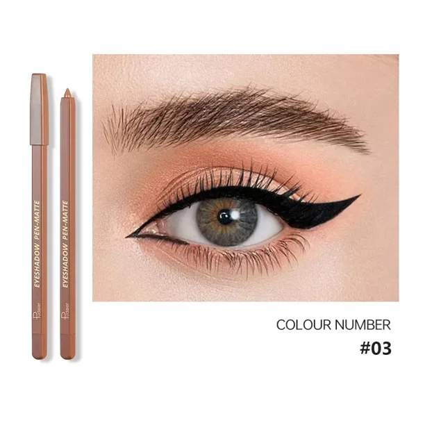 Lápiz Delineador de ojos mate ultrafino, sombra de ojos nacarada, resistente al agua, maquillaje coreano brillante de larga duración, 24 colores