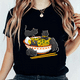 thumbnail image 3 of Camiseta informal de manga corta para mujer, ropa de verano con estampado divertido, patrón versátil, estilo dulce, a la moda, 3 of 5