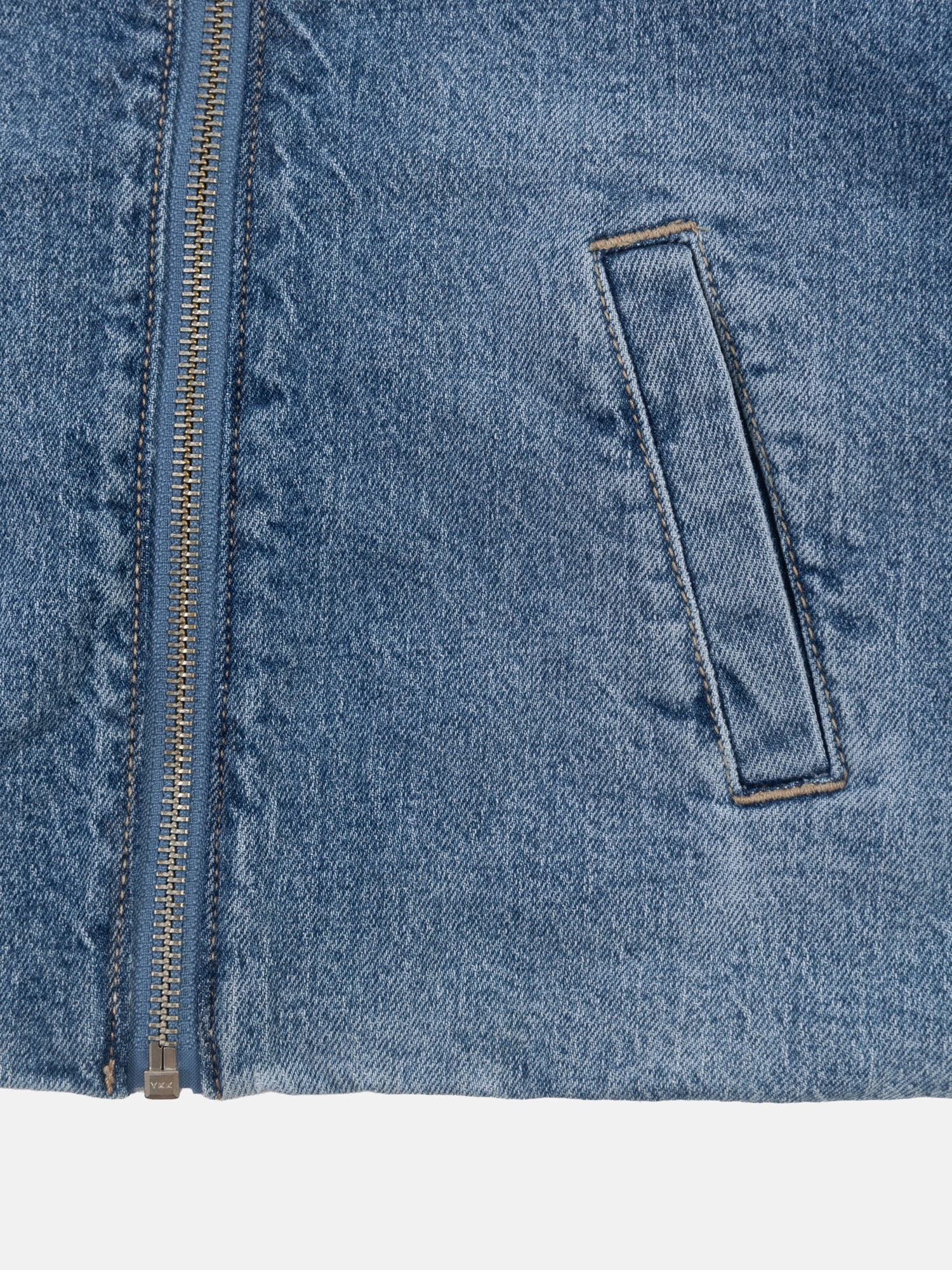 Wonder Nation Girls Denim Bubble Jacket, Sizes 4-18 & Plus