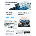 thumbnail image 5 of MINISFORUM UN1290 Mini PC Core i9-12900HK(14C/20T, up to 5Ghz) Desktop Computer, HDMI|DP|USB-C Triple Outputs Barebone Version, 2.5G LAN/ WiFi6E/ BT5.2/ 4X USB Port/Intel Iris Xe Graphics Micro PC, 5 of 8