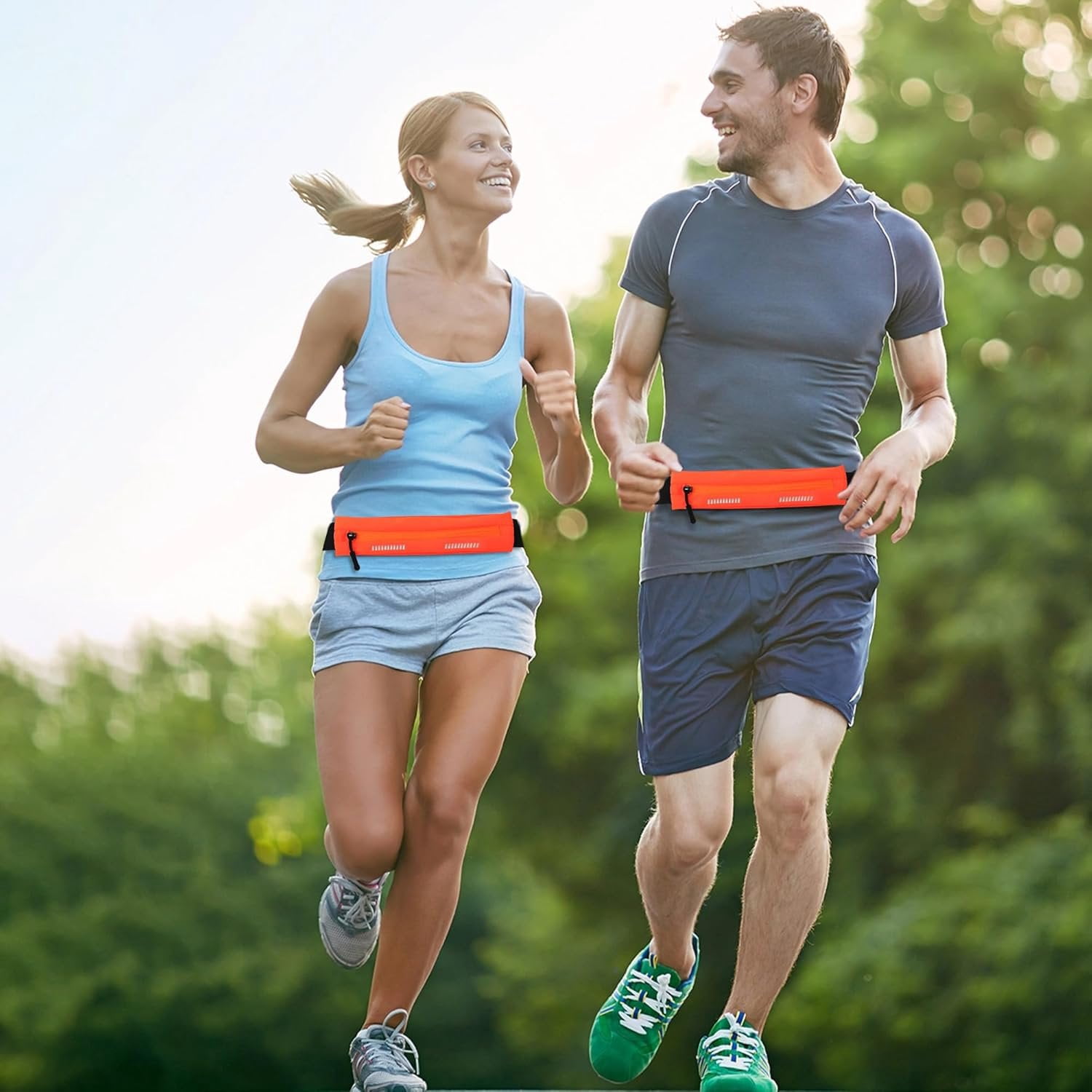 Running Belt Fanny Pack for Men and Women Slim Running Bag Phone Holder Runner  Belt Running Essentials Workout Fitness Orange
