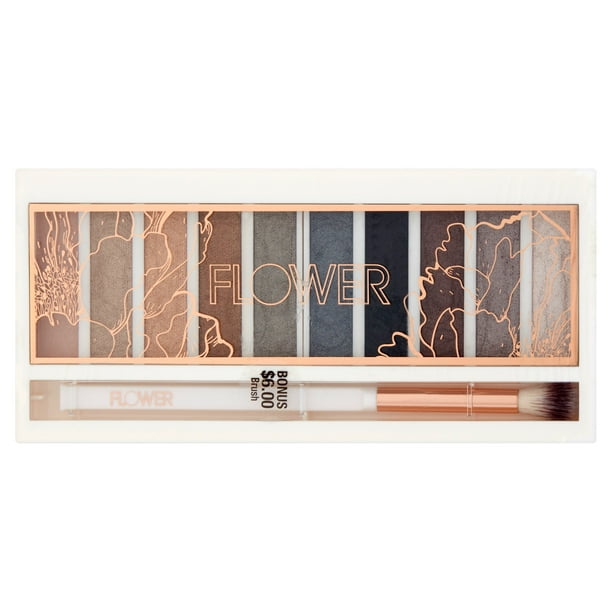 FLOWER Beauty Shimmer & Shade Eyeshadow Palette Concrete Jungle