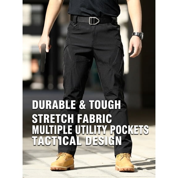 Men's Outdoor Hiking Pants, Tactical Utility Trousers for Hiking, Trekking, Climbing and Camping,Outdoor Pants with Multi Pockets for Travel, Fishing, Hunting, Work and All Terrain Adventure Sports