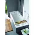 thumbnail image 6 of Duravit 700405000000090 60 x 32 in. D-Code Soaker Alcove Bathtub Right Drain, White, 6 of 7