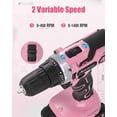 thumbnail image 5 of 20V MAX  Drill Kit, Cordless Drill Set with  and Charger, 2 Variable Speed, 3/8-Inch Keyless Chuck, 19 Position and 22 count Bits -, 5 of 6