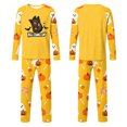 thumbnail image 4 of Halloween Pajamas Family Matching Set - 2 piece Ghost Pumpkin Print Long Sleeve Top & Pants Loungewear,Halloween Pajamas for Family Matching Sets & Xmas for M Pjs, 4 of 4